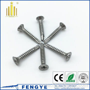 stainless steel 304/316 pan head self drilling screw